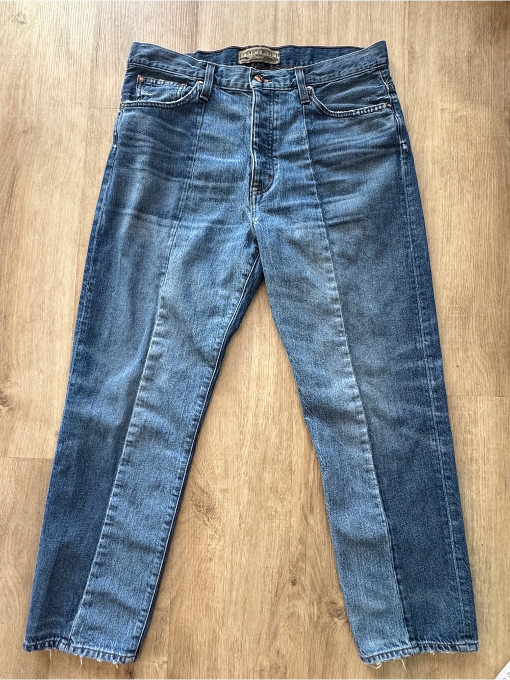 J.Crew Point Sur Denim Two Tone Ankle Jeans sz 31
